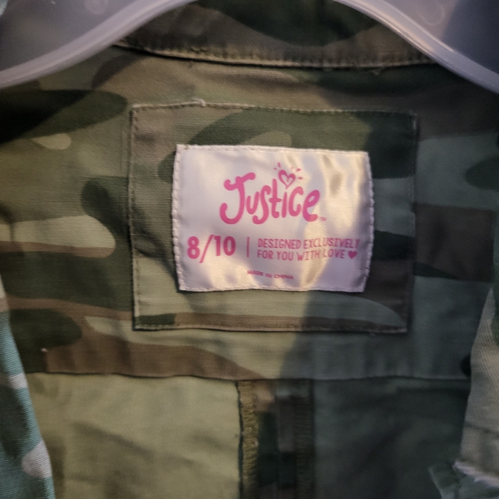 Justice camo jacket